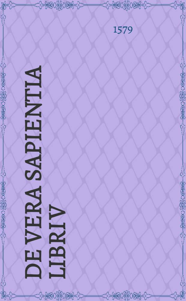 De vera sapientia libri V