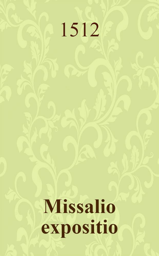 Missalio expositio