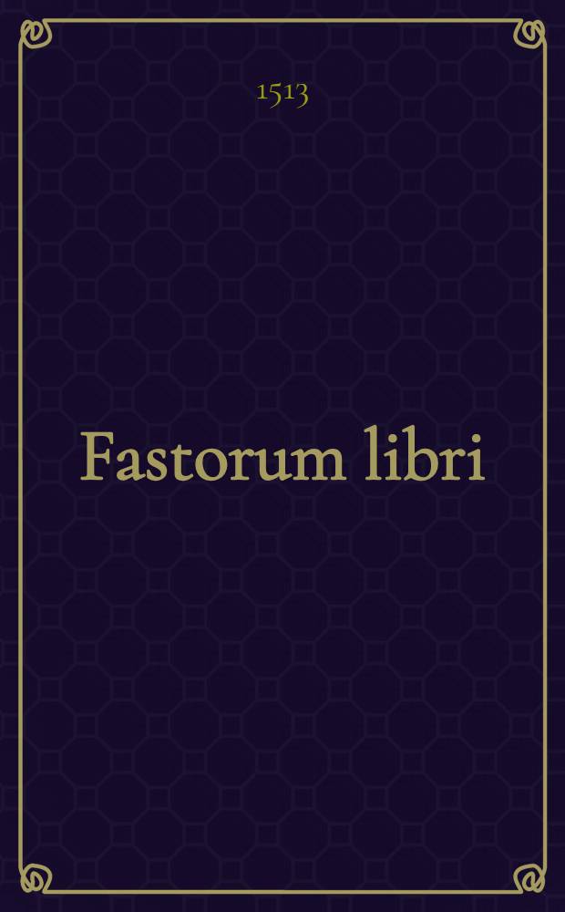 Fastorum libri