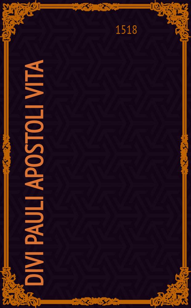 Divi Pauli apostoli vita