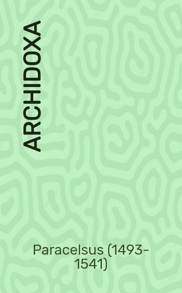 Archidoxa