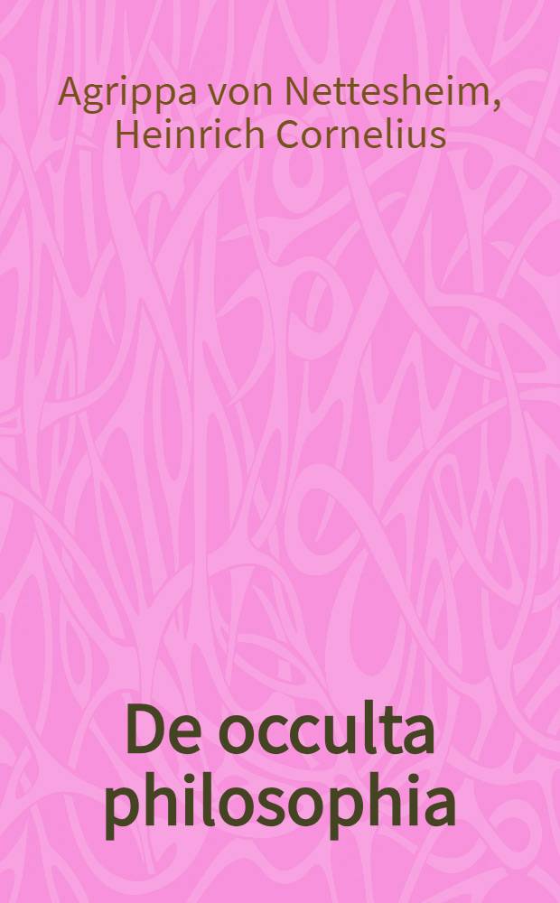 De occulta philosophia