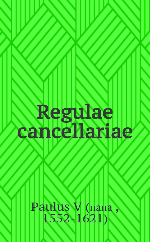 Regulae cancellariae