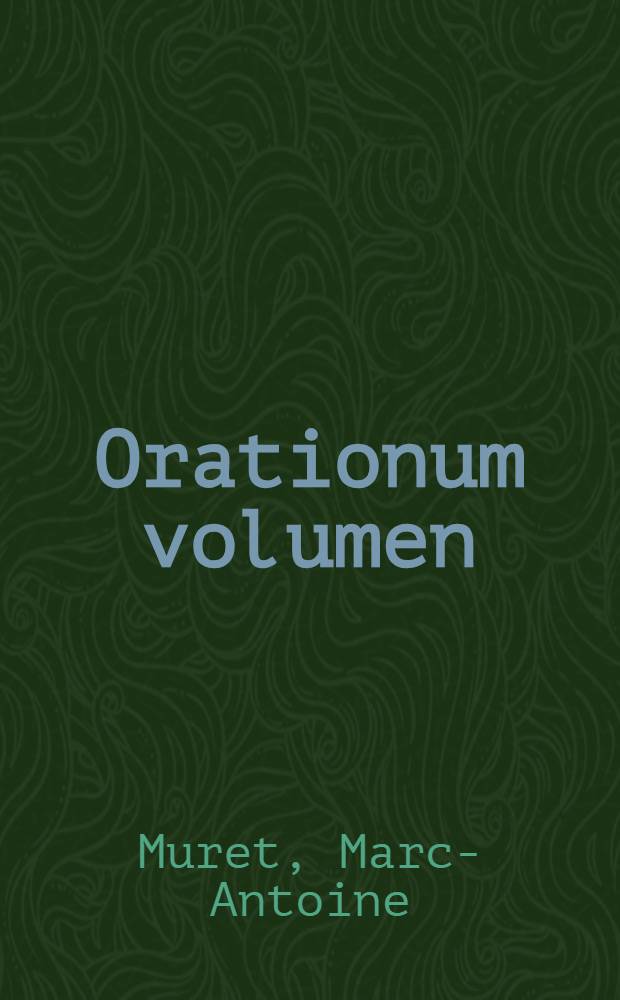 Orationum volumen