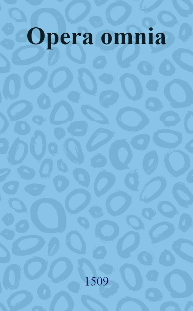Opera omnia
