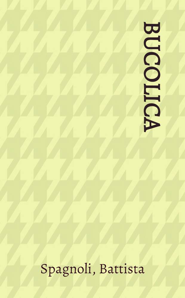 Bucolica