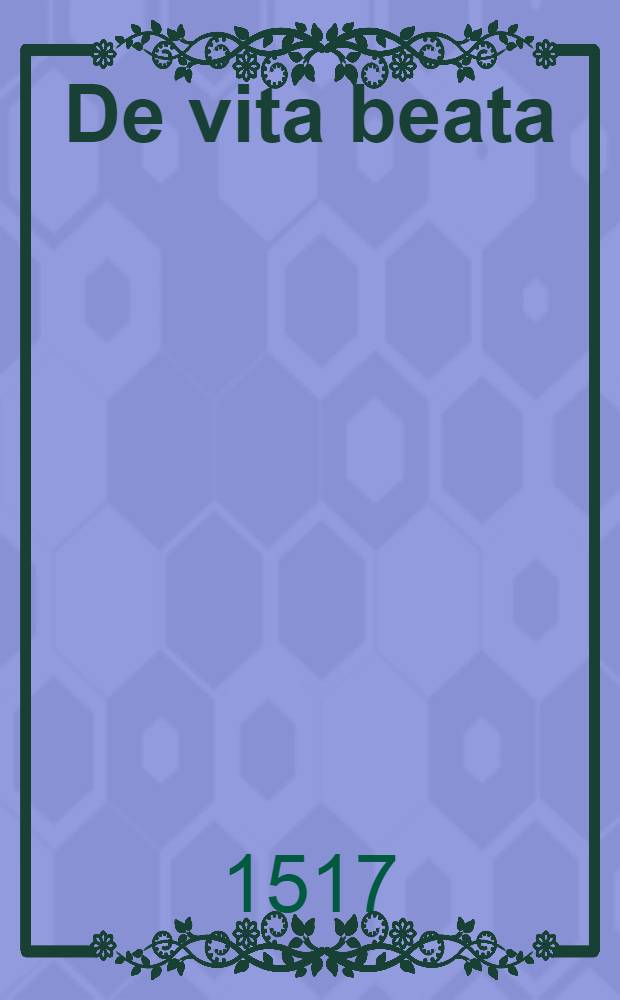 De vita beata