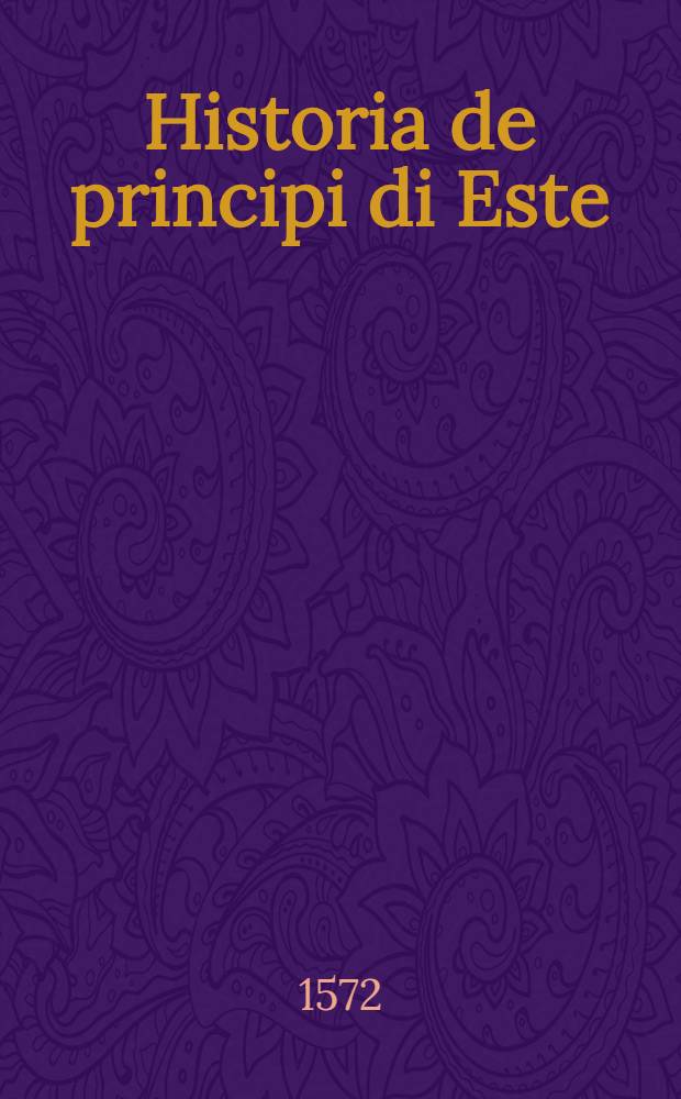 Historia de principi di Este