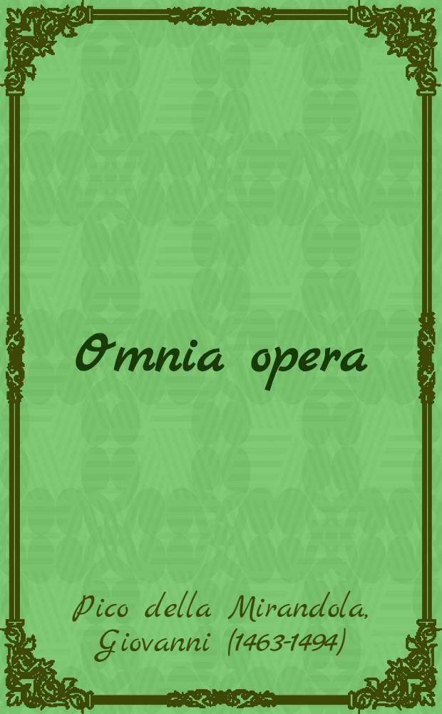 Omnia opera
