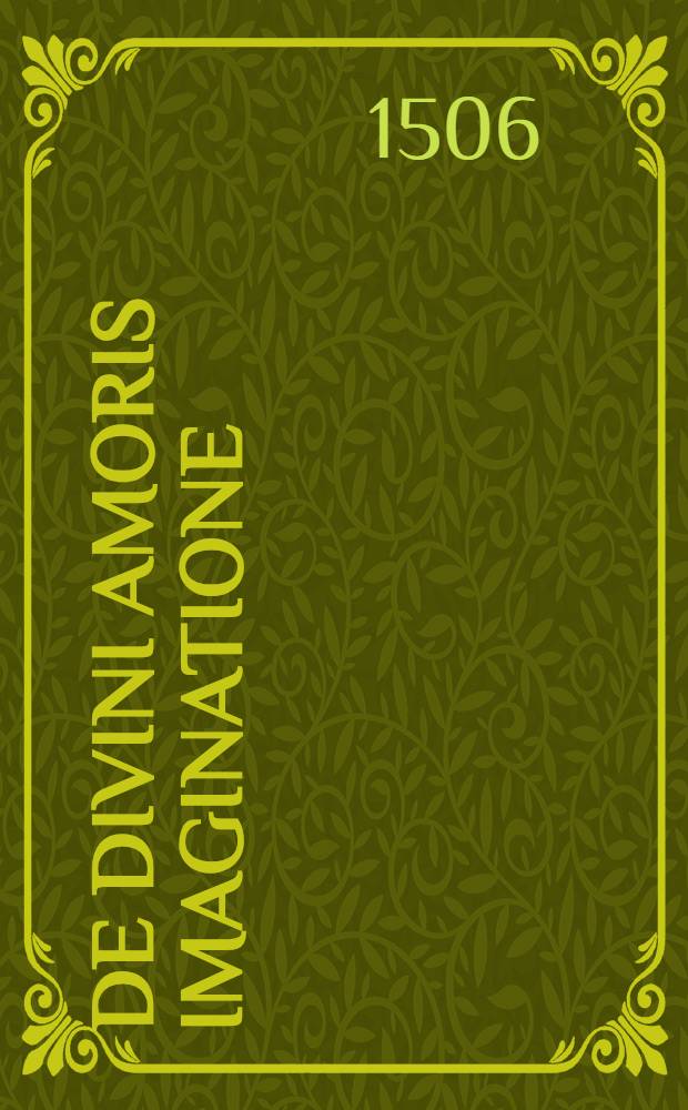 De divini amoris imaginatione
