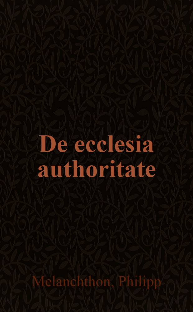 De ecclesia authoritate