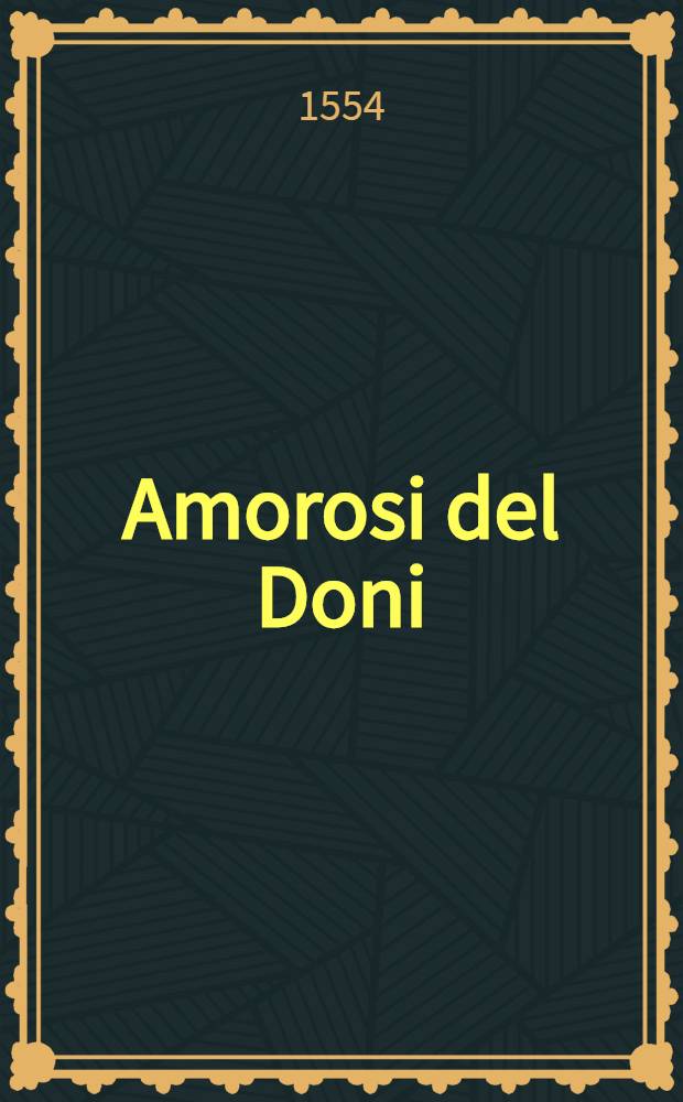 Amorosi del Doni