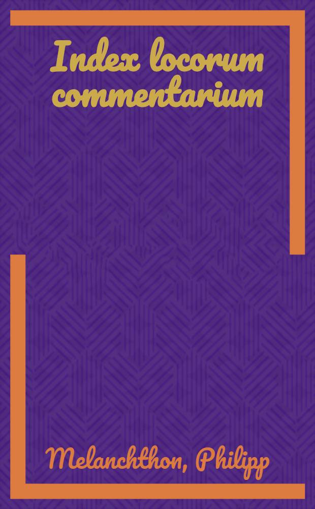Index locorum commentarium