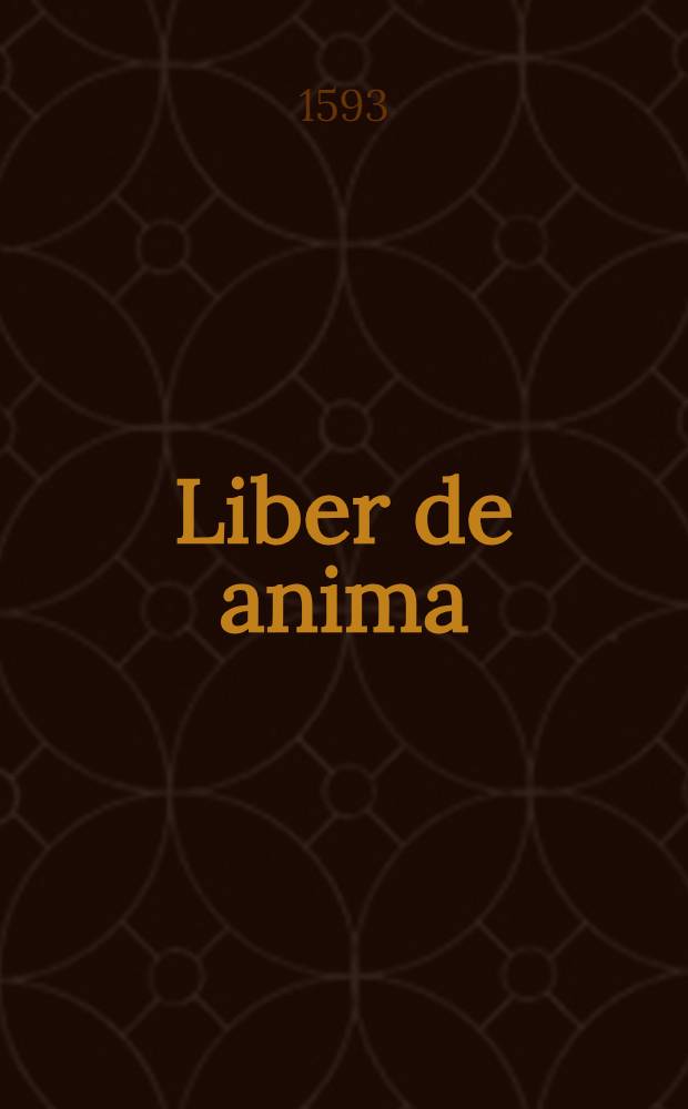 Liber de anima