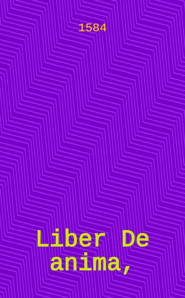 Liber De anima,