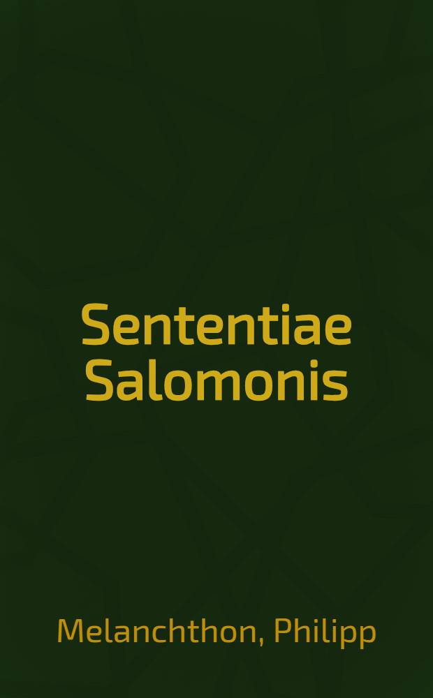 Sententiae Salomonis
