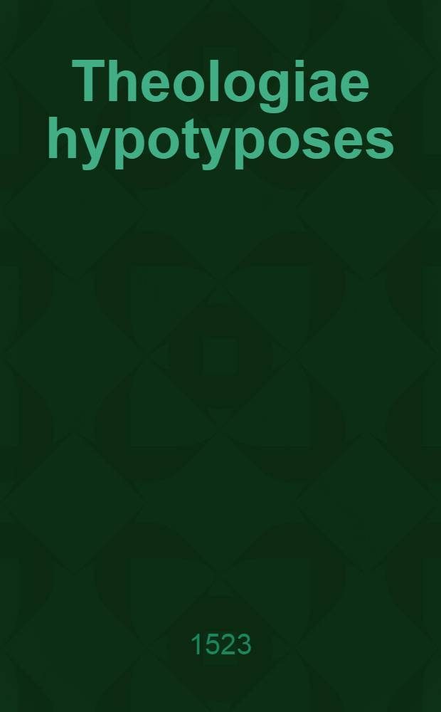 Theologiae hypotyposes