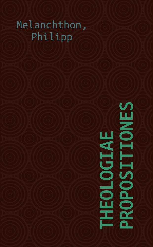 Theologiae propositiones