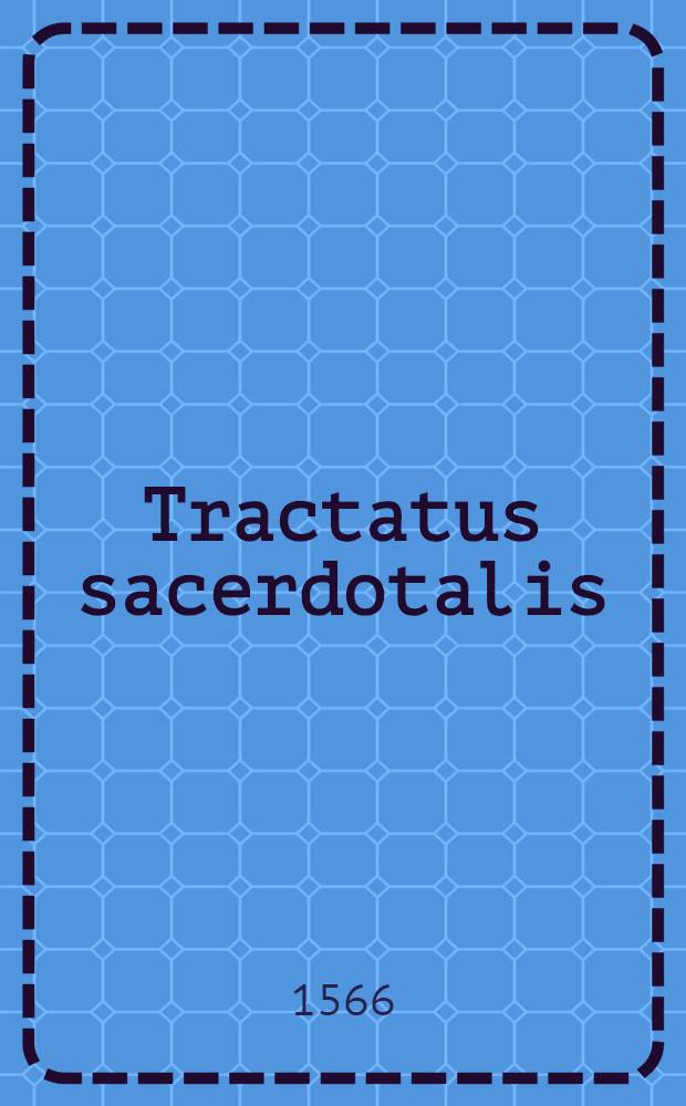 Tractatus sacerdotalis
