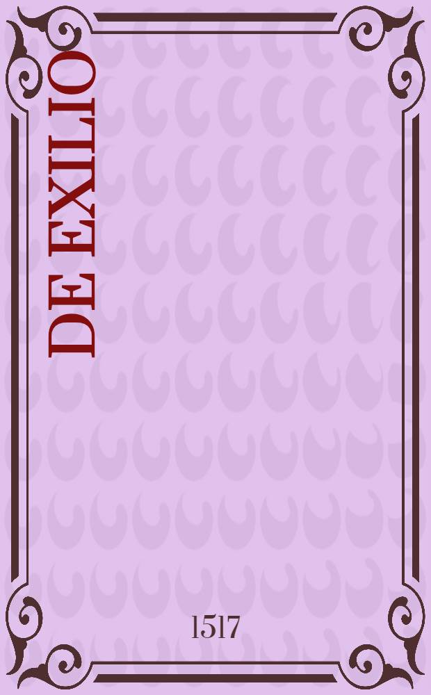 De exilio