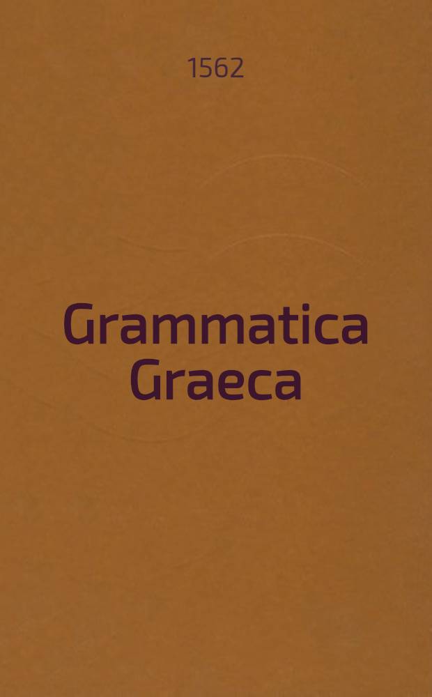 Grammatica Graeca