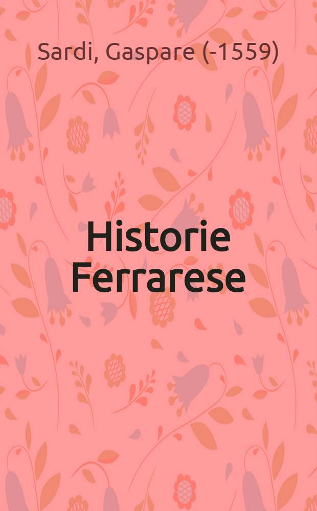 Historie Ferrarese