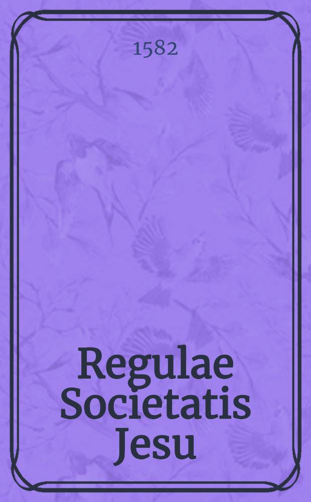 Regulae Societatis Jesu