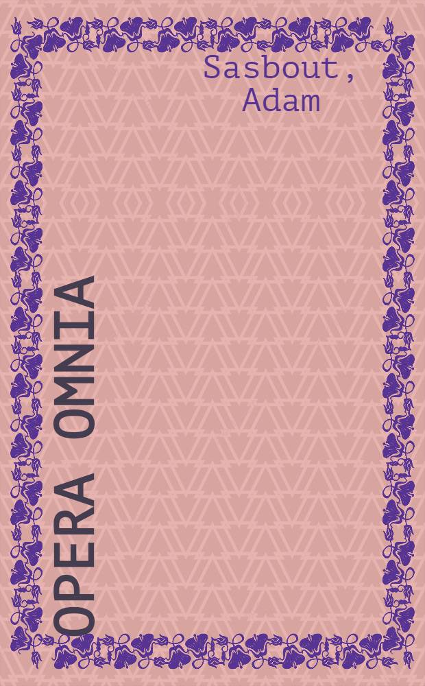Opera omnia
