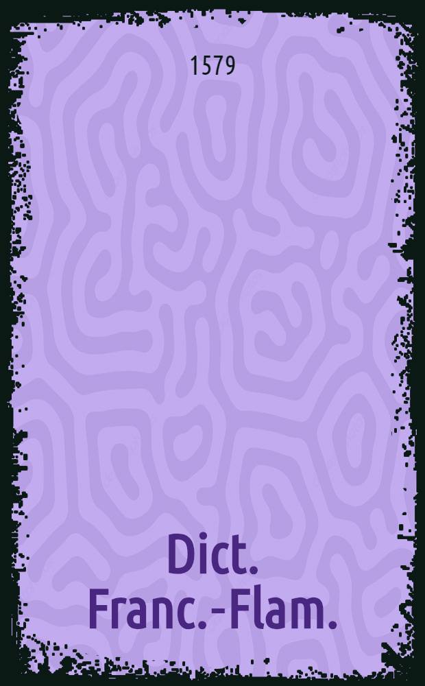 Dict. Franc.-Flam.