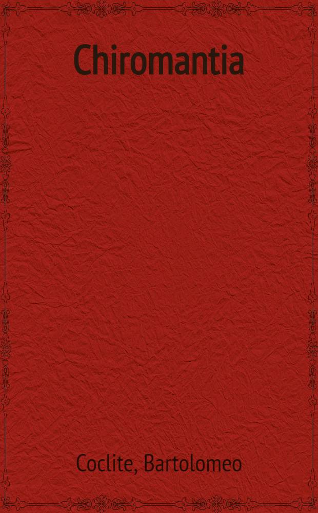 Chiromantia