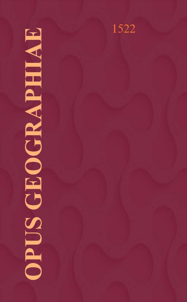 Opus geographiae