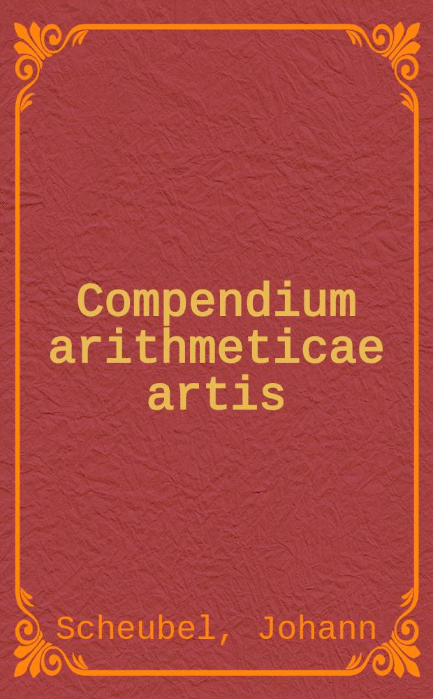 Compendium arithmeticae artis