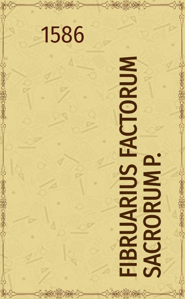 Fibruarius factorum sacrorum P.