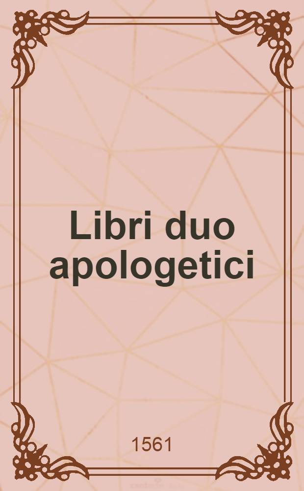 Libri duo apologetici
