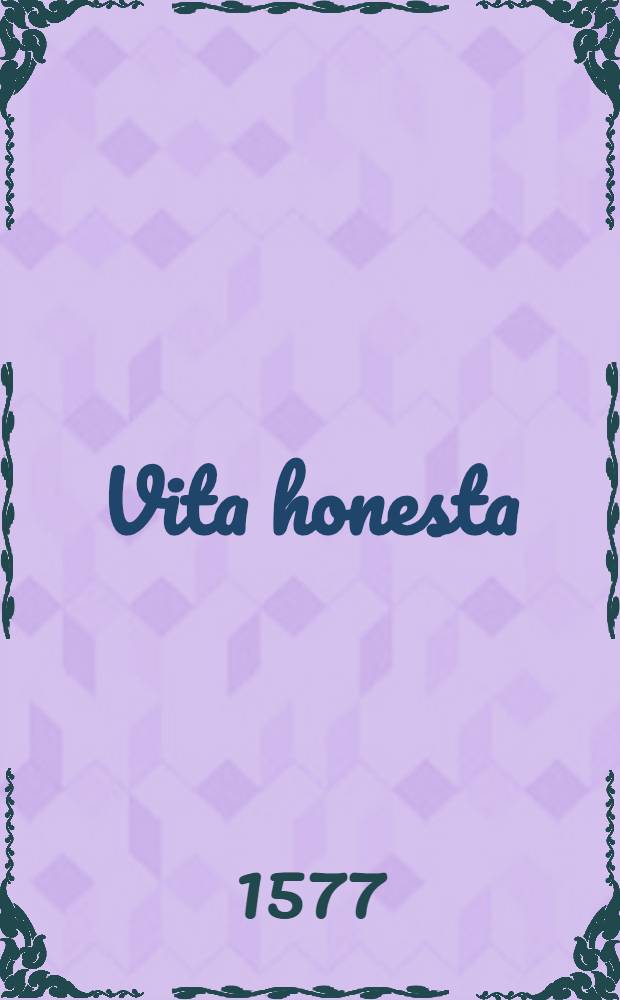 Vita honesta