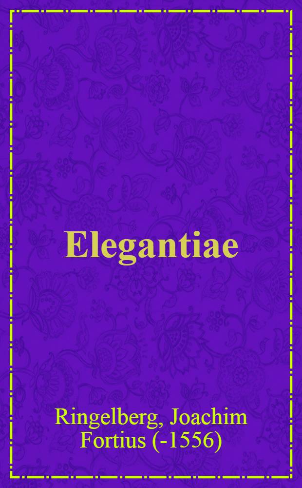 Elegantiae