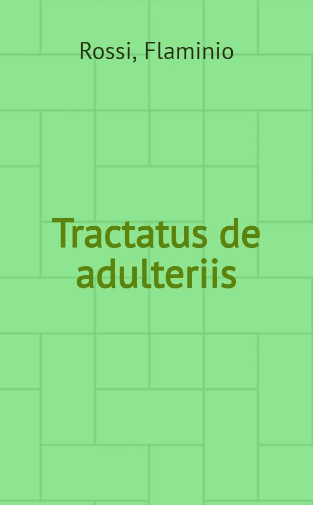 Tractatus de adulteriis