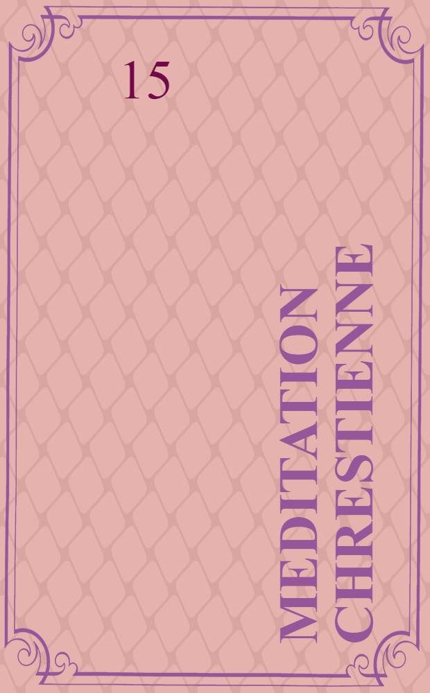 Meditation chrestienne