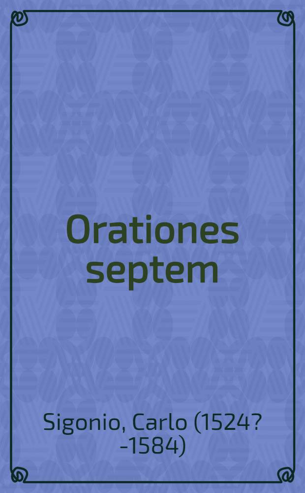 Orationes septem