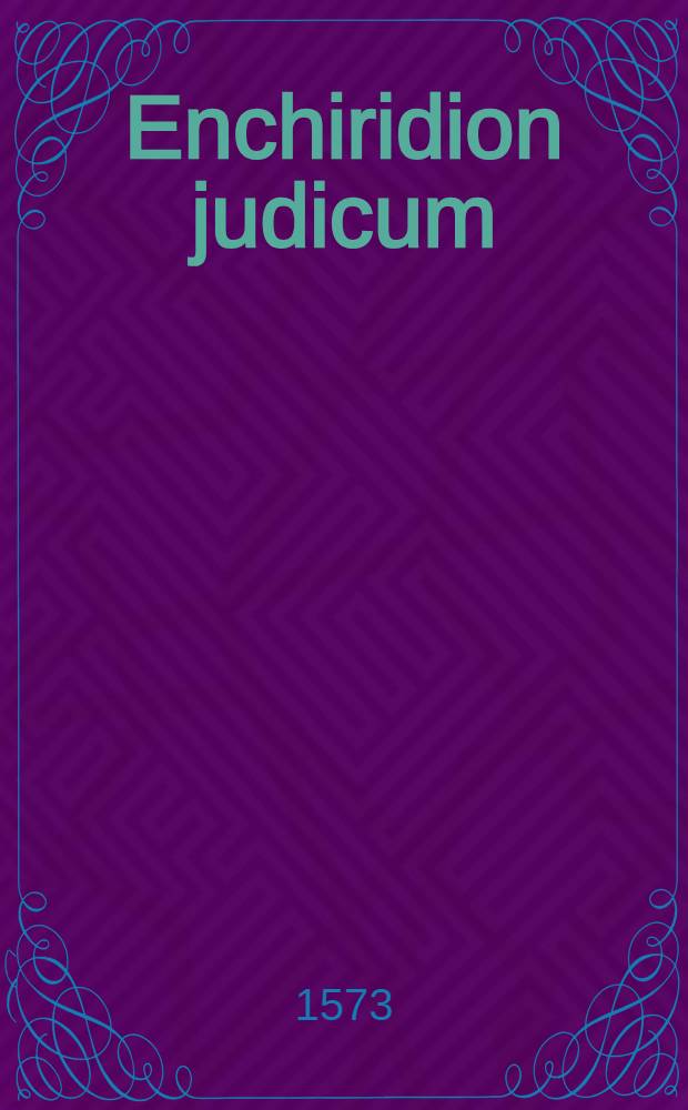 Enchiridion judicum