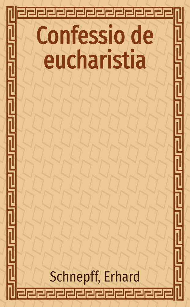 Confessio de eucharistia