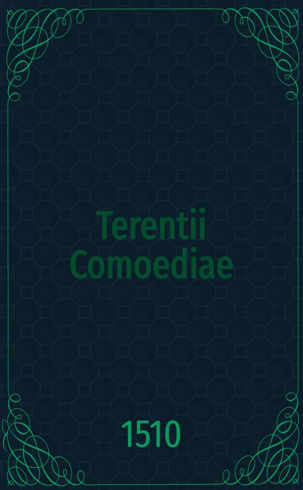 Terentii Comoediae