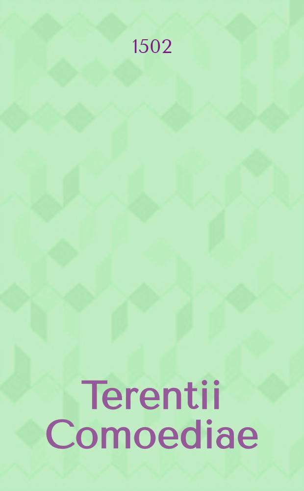 Terentii Comoediae