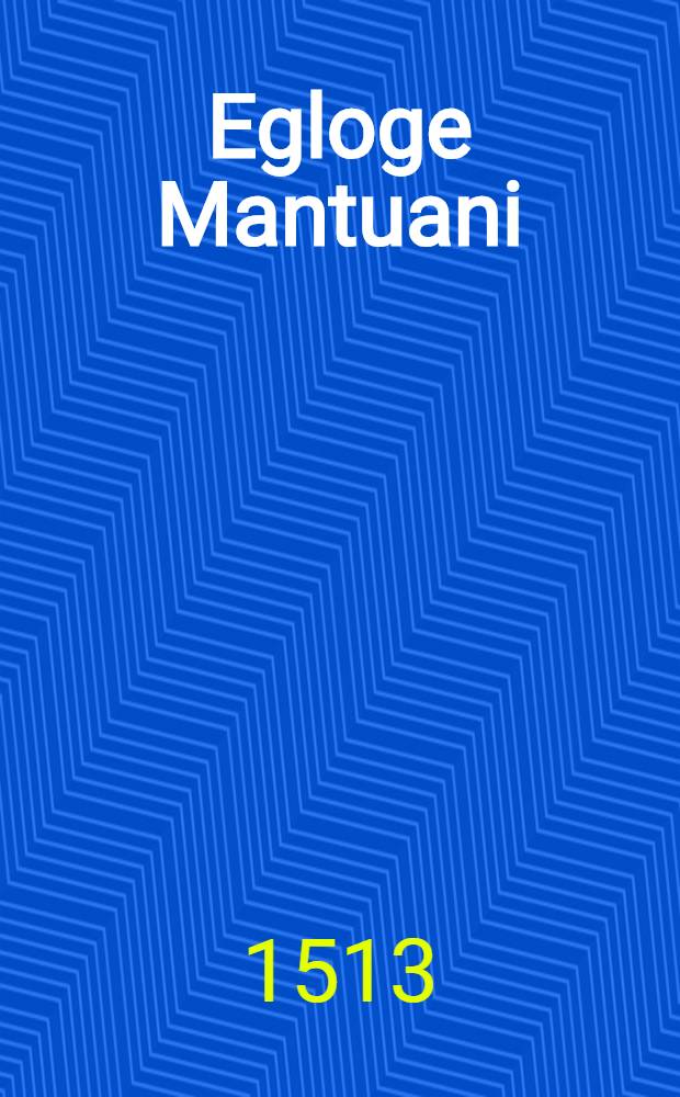 Egloge Mantuani