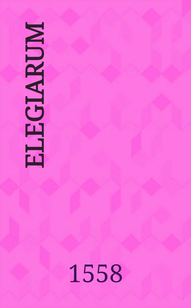 Elegiarum