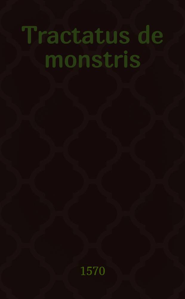 Tractatus de monstris