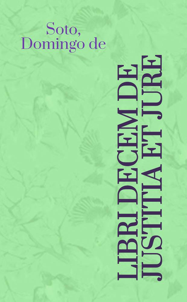 Libri decem De justitia et jure