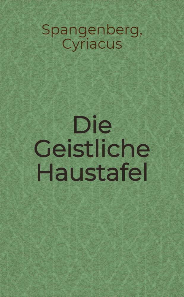 Die Geistliche Haustafel