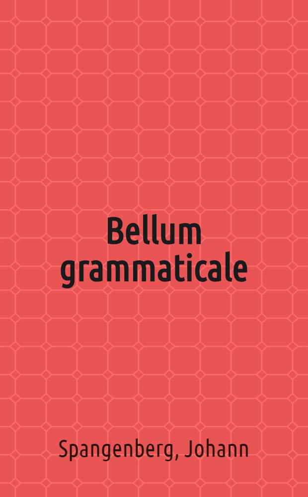 Bellum grammaticale