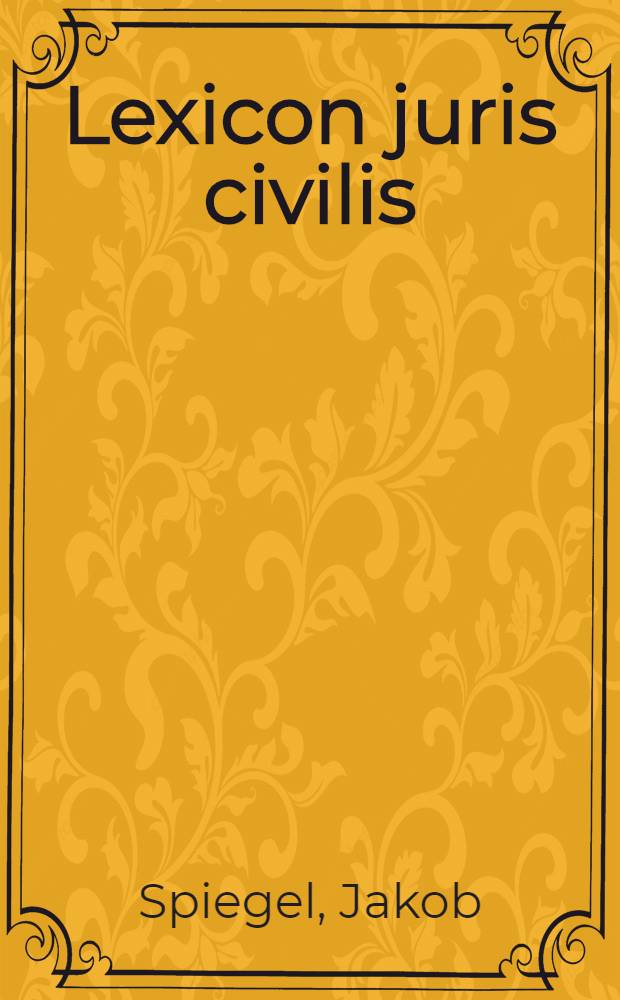 Lexicon juris civilis